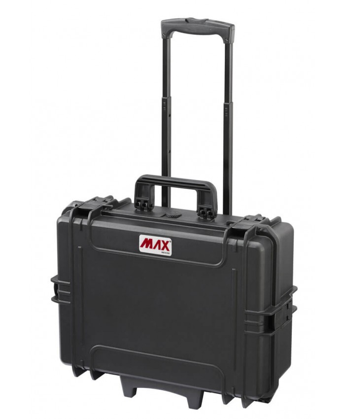 Max 505 Black Wheeled Case with Padded Dividers
