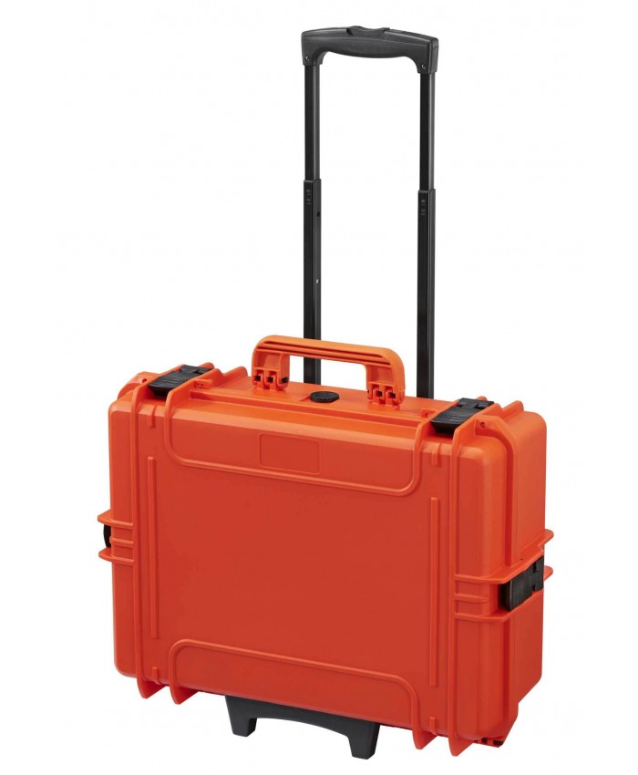 Max 505 ORANGE Wheeled Case with Padded Dividers