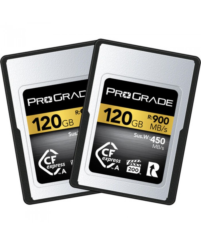 ProGrade Digital 120GB CFexpress 2.0 Type A Gold Memory Card (2-Pack)