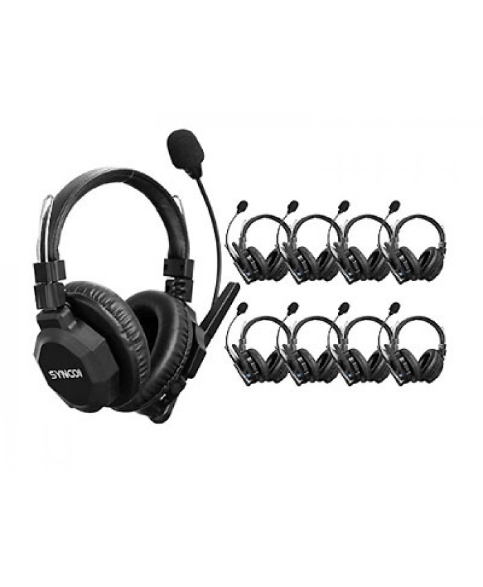 Synco Xtalk XMax9 Wireless Intercom with 9 Dual-Ear Headsets (2.4 GHz)